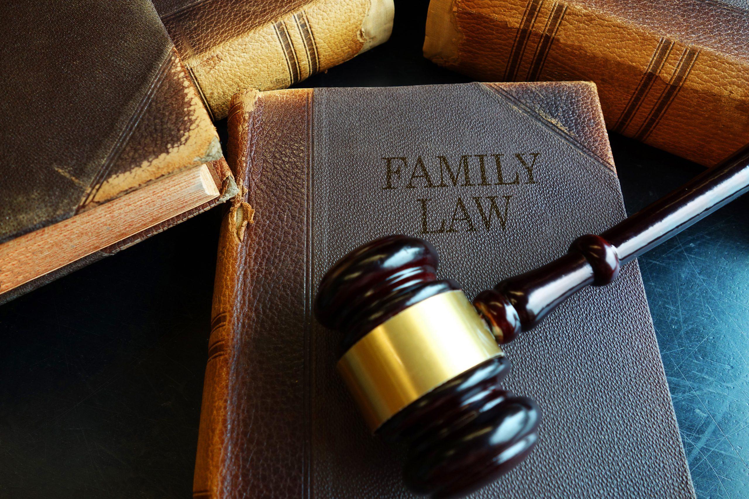 Family,Law,Book,With,Legal,Gavel